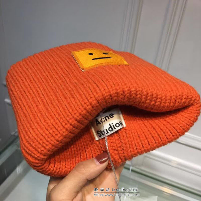 Acne 經典跑量款 笑臉毛線帽 男女同款 LLWJ7870